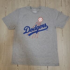 Fanatics Gray Dodgers Short Sleeve Tee